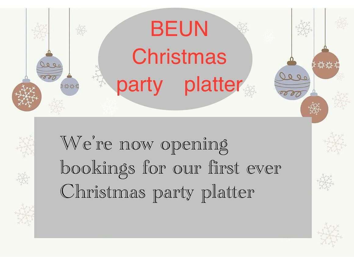 We are now opening bookings for our first ever Christmas party platter.

Perfect for 3 - 4 people.
Price $250 for 2 platters.

1 x cold meals platter
⚫︎Sashimi 
Salmon ,Tuna,Scallop
( semi dried tomato soy and wasabi soy )
⚫︎Wagyu carpaccio 
⚫︎Cheese and raisins with  crackers

1 x hot meals platter 
⚫︎Confit duck
⚫︎Sous vide chicken breast 
⚫︎Toothfish  saikyo miso 
⚫︎Wagyu tatsuta age
⚫︎Lobster 
➕⚫︎Bisque penne

The contents of the party platter may change depending on what we have in stock before Christmas.
We will not accept any changes to the contents.
Thank you for your understanding.

We kindly request payment in advance.
Payment can be made in store or via bank transfer.

Available to pick up Christmas Day 25/12 Monday, for 1.5 hours between 9:30am-11am
This is a short window for pickup but it is so we can serve it to you fresh.
We appreciate your understanding.

Place your orders through DM or Email us on beuninquiries@gmail.com